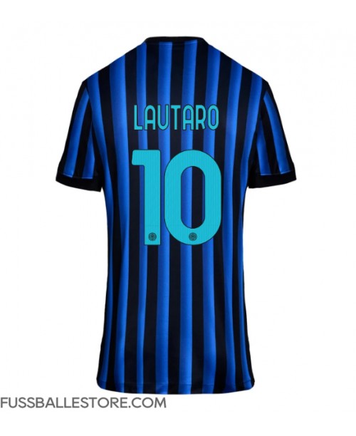 Günstige Inter Milan Lautaro Martinez #10 Heimtrikot Damen 2025-26 Kurzarm Günstige Inter Milan Lautaro Martinez #10 Heimtrikot Damen 2025-26 Kurzarm